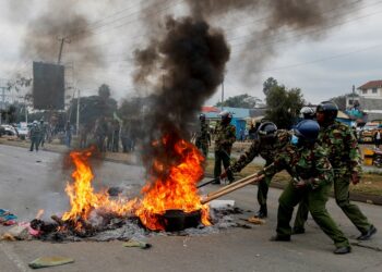 Protesters clash with Kenya police over tax hikes, two killed, officers say