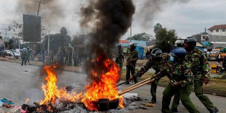 Protesters clash with Kenya police over tax hikes, two killed, officers say