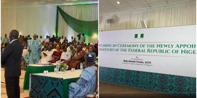 Nigeria’s president swears-in ministers, slow growth and insecurity among concerns