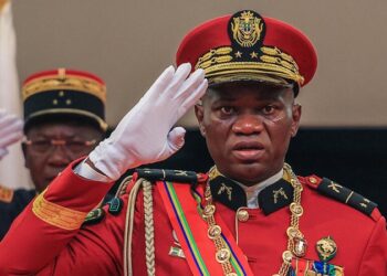 Gabon’s coup leader is sworn in as interim president