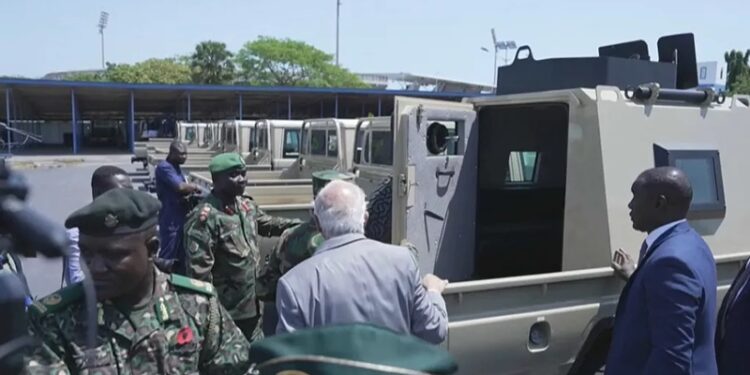 EU delivers 105 military vehicles to Ghana