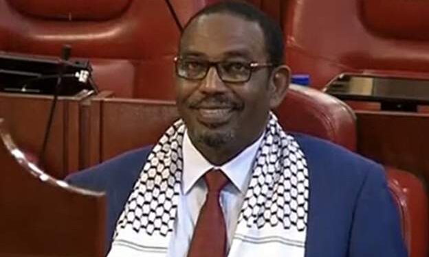 Kenyan MP censured for wearing Palestinian scarf