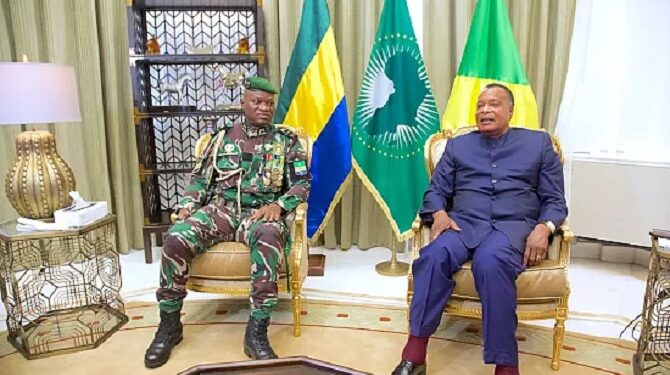 New Gabon president Gen. Nguema visits the Republic of Congo, lobbies for lifting of sanctions