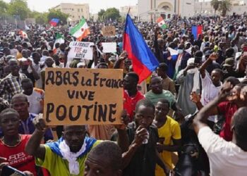 Hundreds mark one year of military rule in Burkina Faso