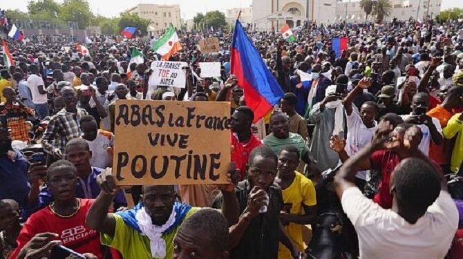 Hundreds mark one year of military rule in Burkina Faso