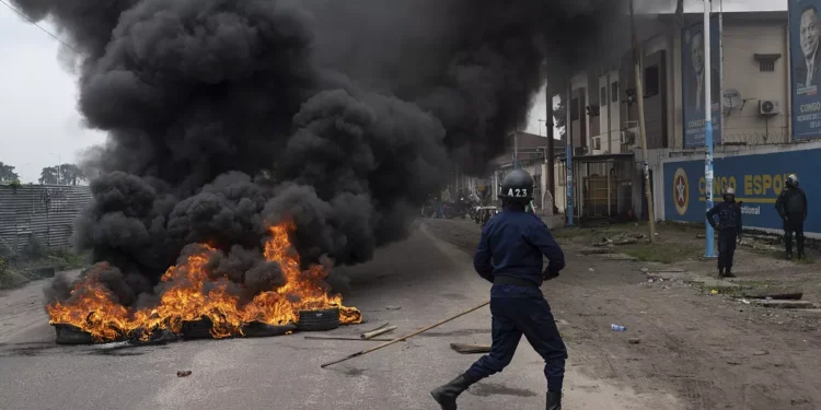 Opposition protesters clash with police in Kinshasa after partial results released