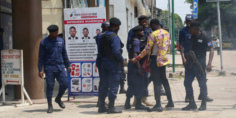 DR Congo protesters burn US and Belgian flags, target Western embassies
