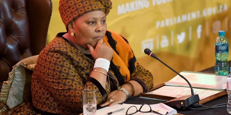 South Africa’s embattled speaker of parliament Nosiviwe Mapisa-Nqakula resigns