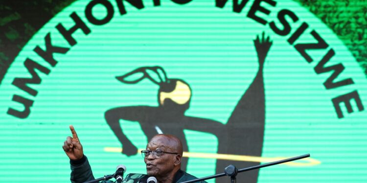 South Africa’s ex-leader Jacob Zuma launches new party manifesto