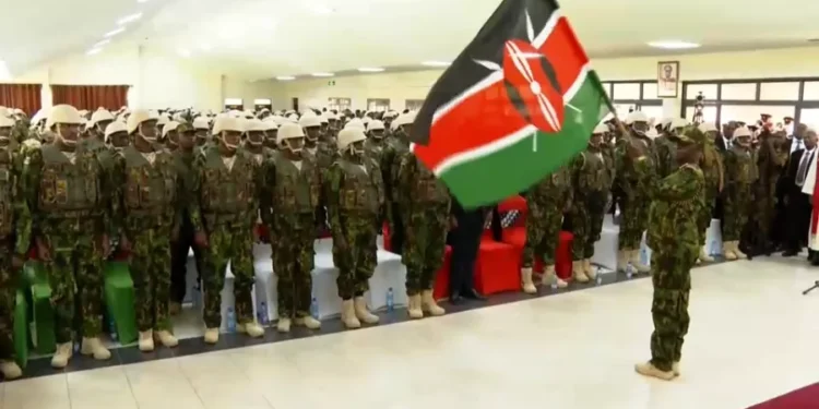 UN force led by hundreds of Kenyan police officers sent to Haiti