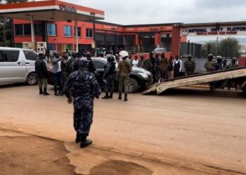 Police, troops block Ugandan opposition headquarters ahead of protest