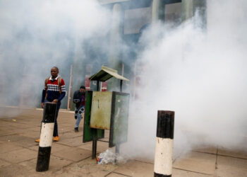 Kenya police clear pockets of protesters in capital with tear gas