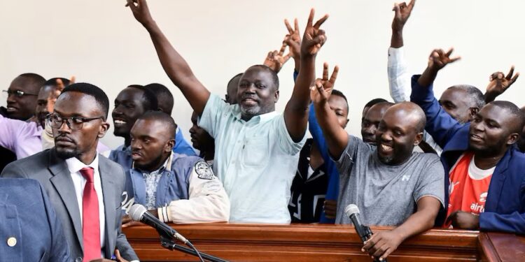 Uganda charges opposition lawmakers, supporters over protest