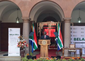 South Africa’s leader defends unity government after dispute over new law