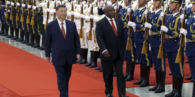 South Africa, China vow stronger ties as Ramaphosa starts state visit