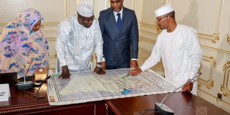 Chadian president reviews road infrastructure projects