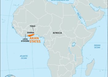 The Akan people in West Africa