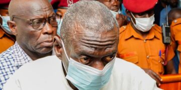 Frail Ugandan opposition figure back in jail after brief court appearance