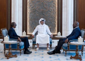 DR Congo and Rwanda presidents call for east Congo ceasefire during Qatar sit-down