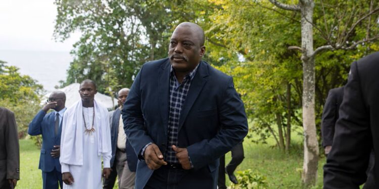 DR Congo ex-president Kabila makes first public appearance in rebel-held Goma