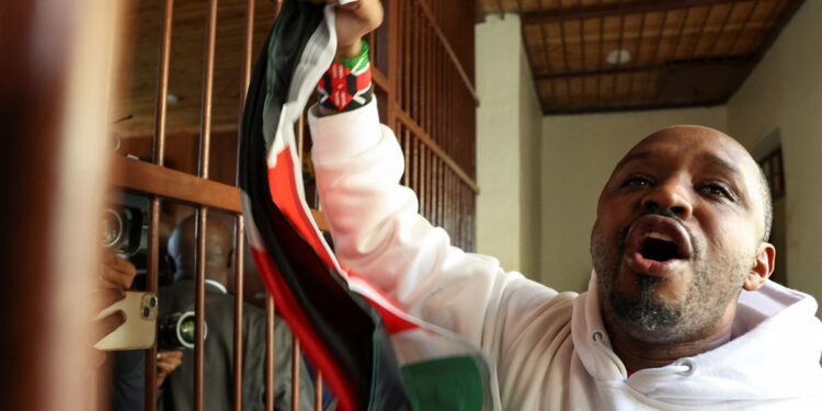 Kenya rights activist freed on bail, charged with unlawful possession of ammunition