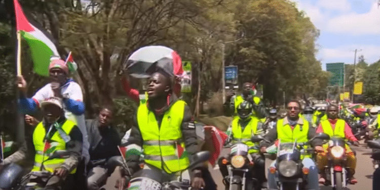 Kenyans rally in solidarity with Palestinians in Gaza
