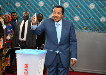 Cameroon’s Biya declared vote winner, opposition reports gunfire