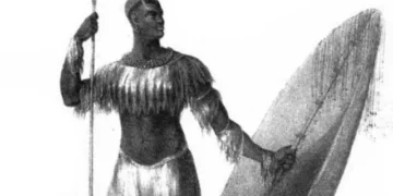 Shaka Zulu (1787-1828), founder of the Zulu empire in Southern Africa