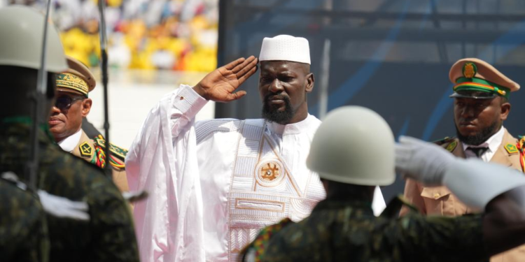 Guinea’s junta leader Mamadi Doumbouya sworn in as president