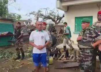 Madagascan President Randrianirina visits city devastated by Cyclone Gezani