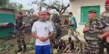 Madagascan President Randrianirina visits city devastated by Cyclone Gezani