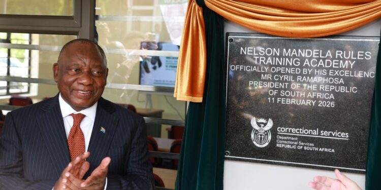 SA President Ramaphosa launches Nelson Mandela Rules Academy at prison