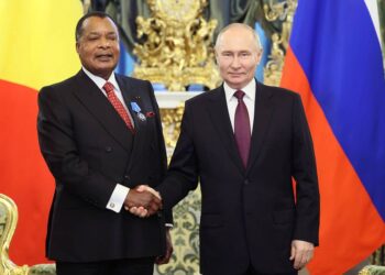 Le président de la République du Congo s'entretient avec son homologue russe.