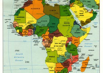 خريطة القوى المتداعية على إفريقيا