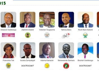 قائمة المرشحين في الانتخابات الرئاسية البوركينية 2015م
