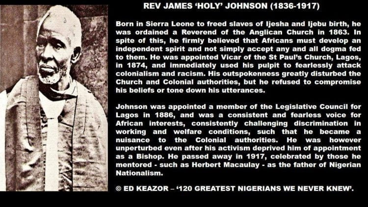 جيمس جونسون: رائد الإثيوبيانية في غرب إفريقيا