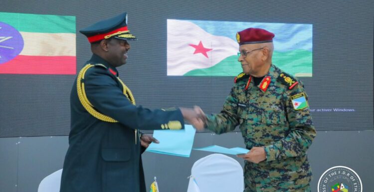 جيبوتي وإثيوبيا توقعان مذكرة تفاهم للتعاون في مجال الدفاع والأمن