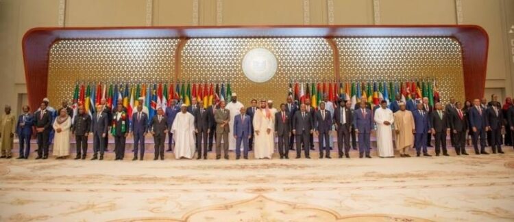 ولي العهد السعودي والزعماء الأفارقة يدعون إلى إنهاء العدوان على غزة