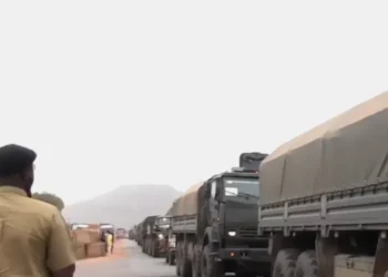 القوات الروسية تنقل أنواع متعددة من العتاد العسكري المتطور إلى مالي