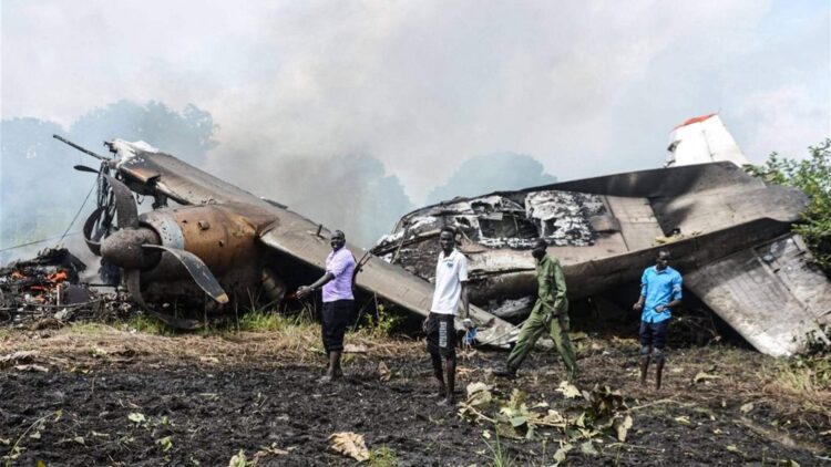 تحطم طائرة تحمل مساعدات غذائية في جنوب السودان ومقتل ثلاثة أشخاص