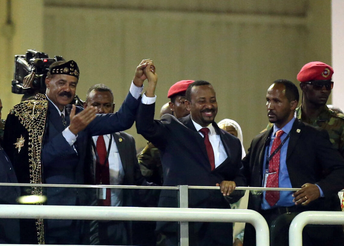 زعيما إريتريا وإثيوبيا أسياس أفورقي وآبي أحمد علي