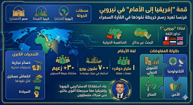 انفوجراف قمة افريقيا الى الامام
