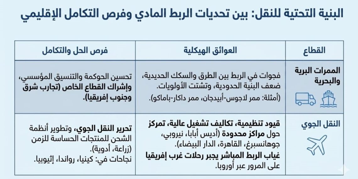 البنية التحتية للنقل في إفريقيا