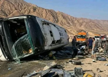 تحطم حافلة